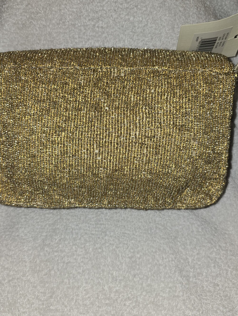 TJ Maxx Viral Autumn Pumpkin Spice Latte Beaded Handbag Gold Metallic  NWT - Picture 5 of 15